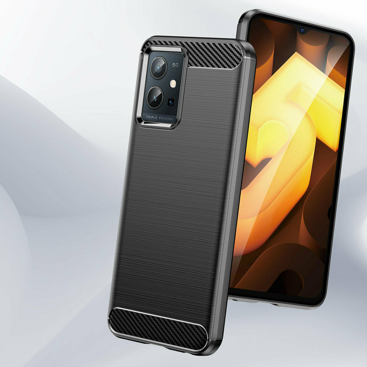 TechWave Carbon case for Vivo Y55 5G black