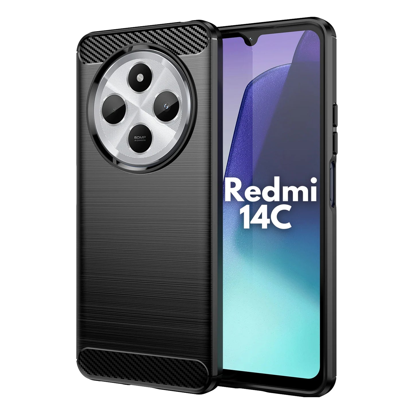 TechWave Carbon case for Xiaomi Redmi 14C black