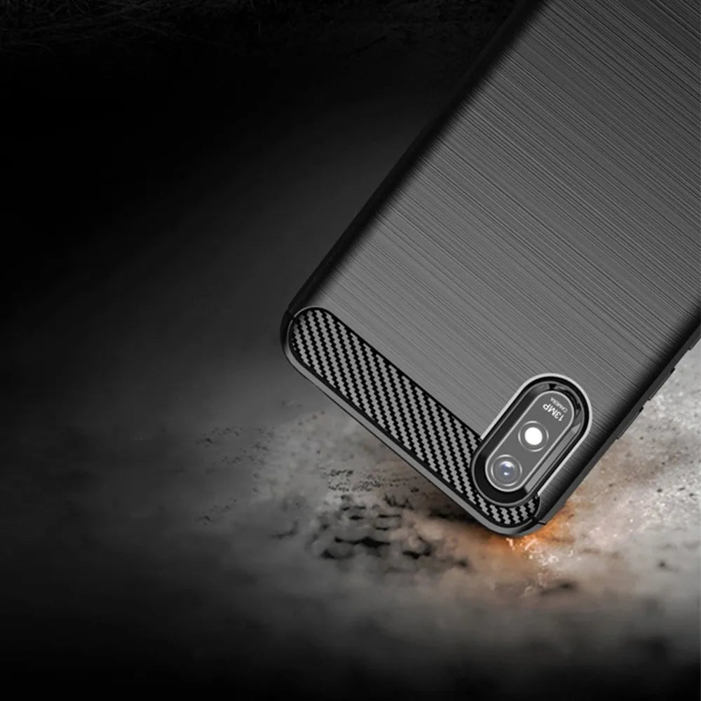 TechWave Carbon case for Xiaomi Redmi 9A / 9AT black