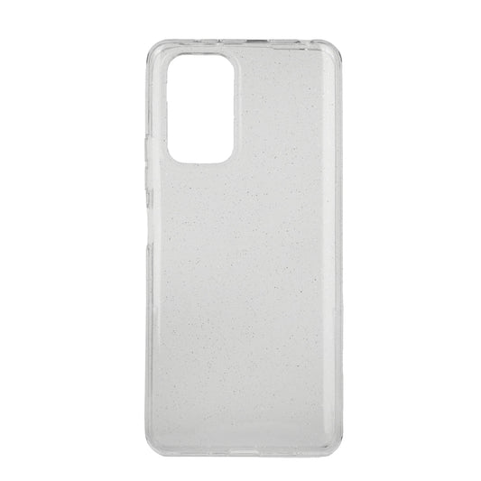 TechWave Clear Glitter case for Xiaomi Redmi Note 10 Pro / 10 Pro Max transparent / silver