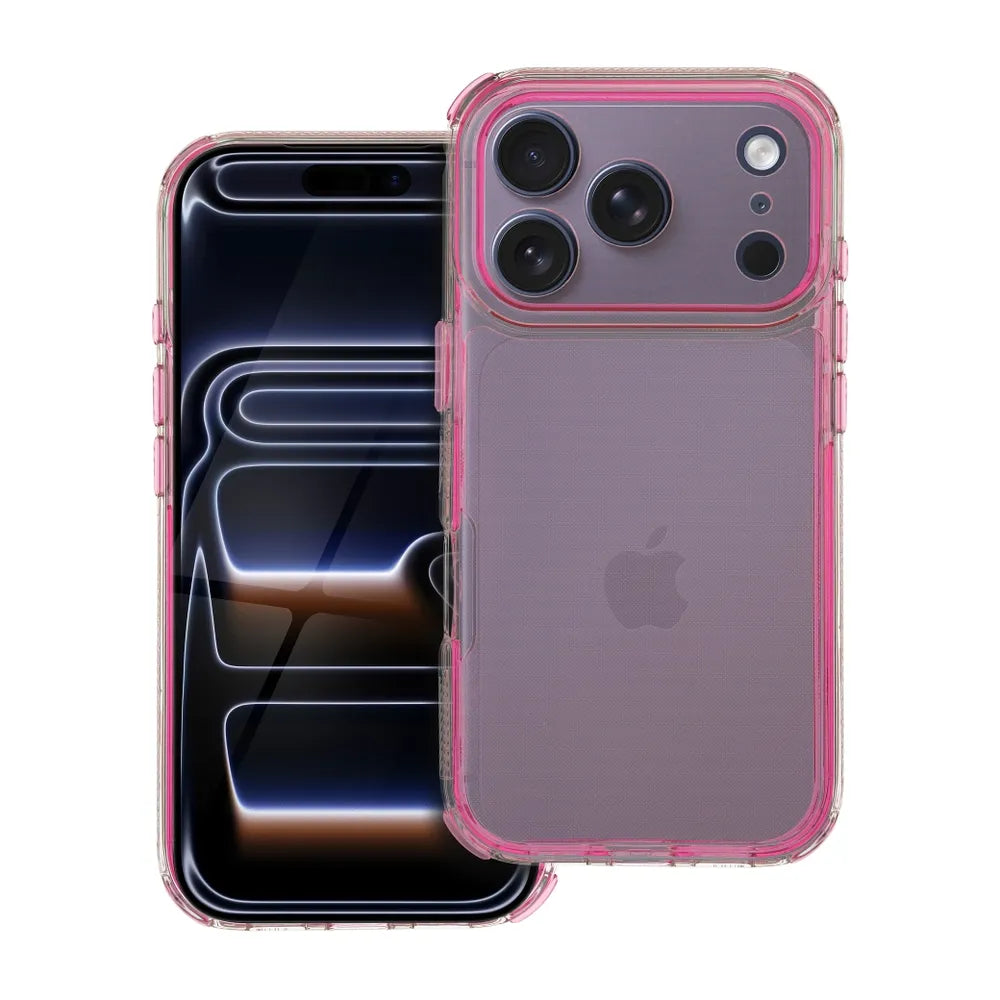 TechWave CrystalGuard case for Apple iPhone 17 Pro pink