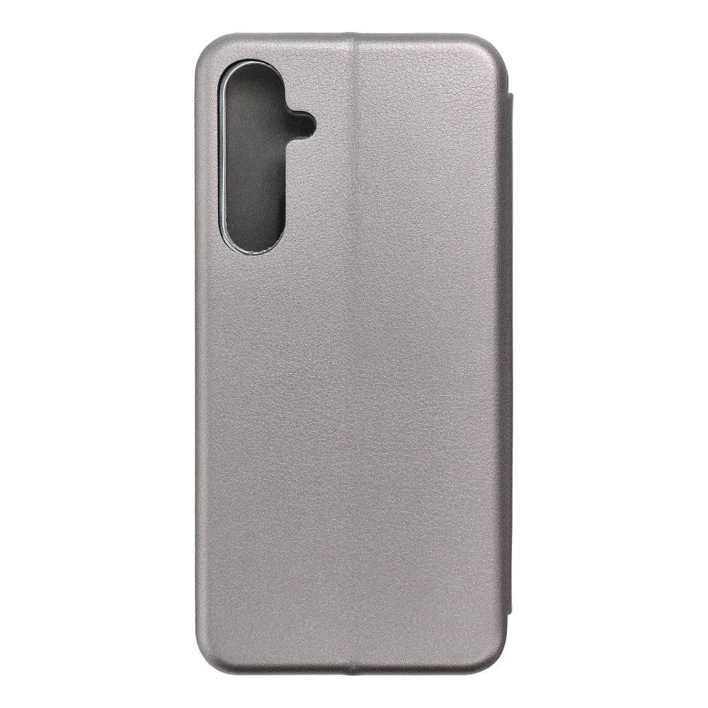 TechWave Curved Book case for Samsung Galaxy A55 grey
