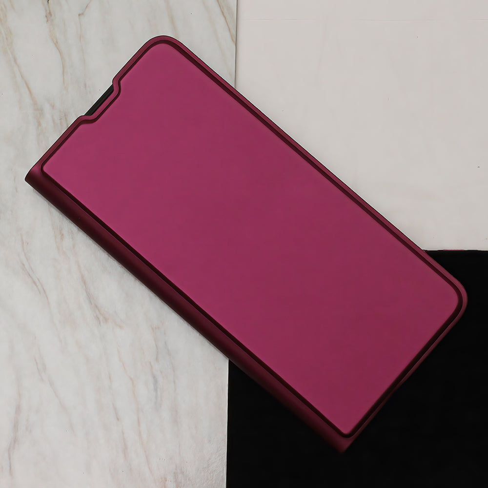 TechWave Elegant Smart case for iPhone 15 Pro Max burgundy