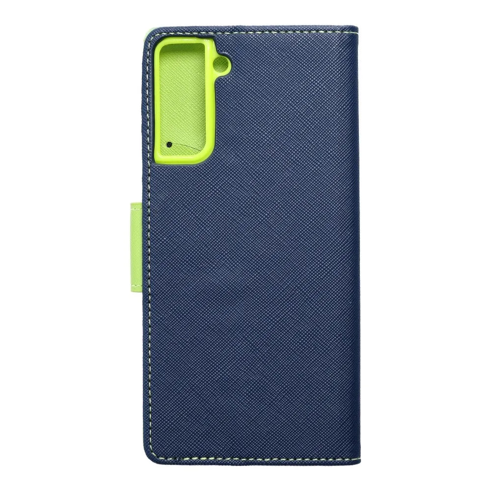 TechWave Fancy Book case for Samsung Galaxy S21 Plus navy blue / lime