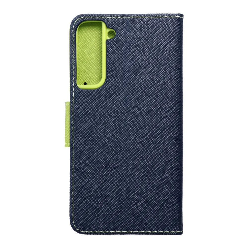 TechWave Fancy Book case for Samsung Galaxy S22 Plus navy blue / lime