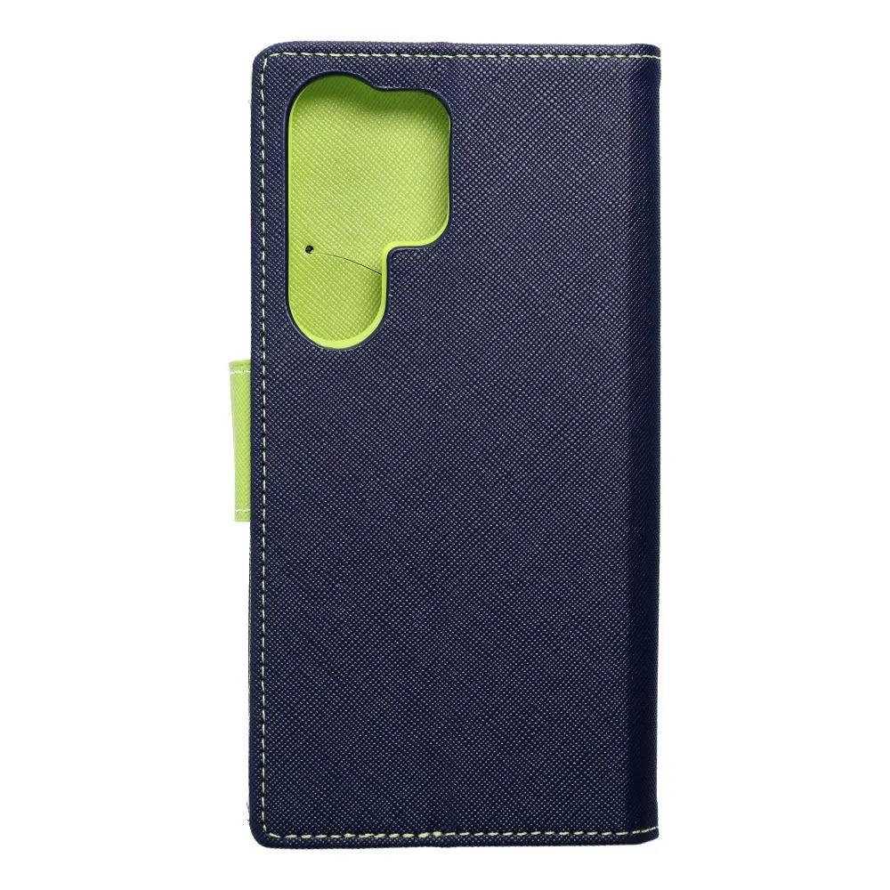 TechWave Fancy Book case for Samsung Galaxy S24 Ultra navy blue / lime
