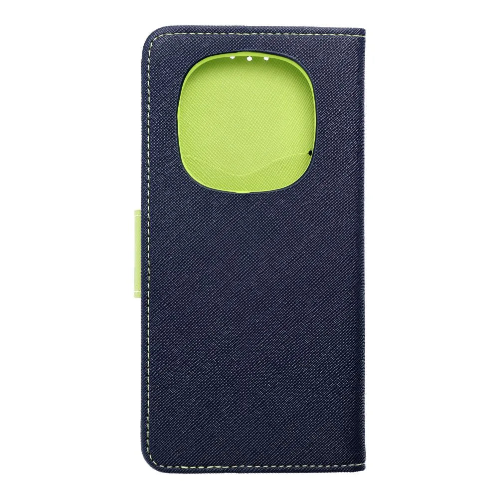 TechWave Fancy Book case for Xiaomi Redmi Note 14 Pro 5G / 14 Pro+ 5G navy blue / lime