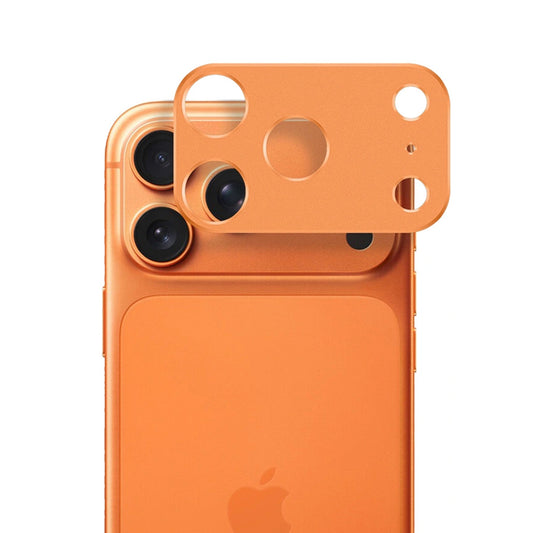 TechWave Full Cover Camera Bar Tempered Glass for Apple iPhone 17 Pro Max orange