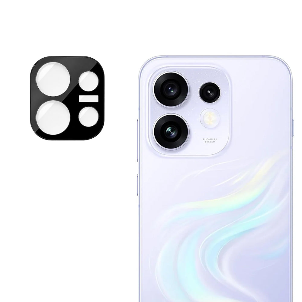 TechWave Full Cover Camera Tempered Glass for Oppo Reno 16 black