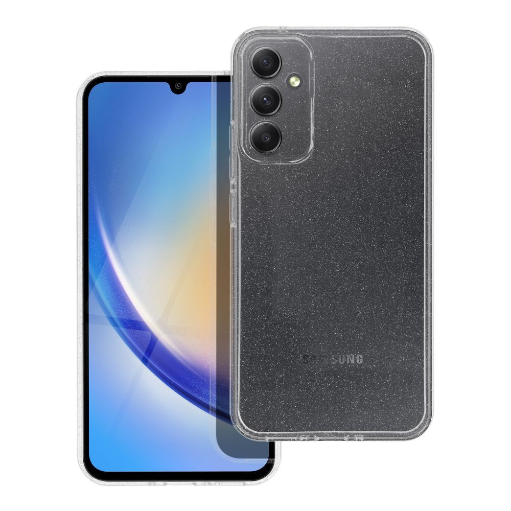 TechWave Glam case for Samsung Galaxy A55 5G transparent