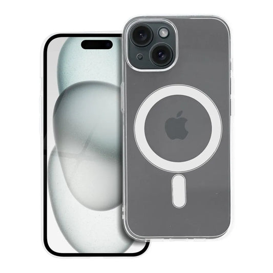 TechWave Magsafe Clear case for Apple iPhone 15 transparent (camera protection)