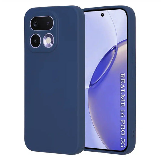 TechWave Matt case for Realme 16 Pro 5G navy blue