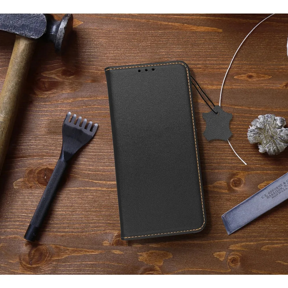 TechWave Pure Leather case for Realme C55 black