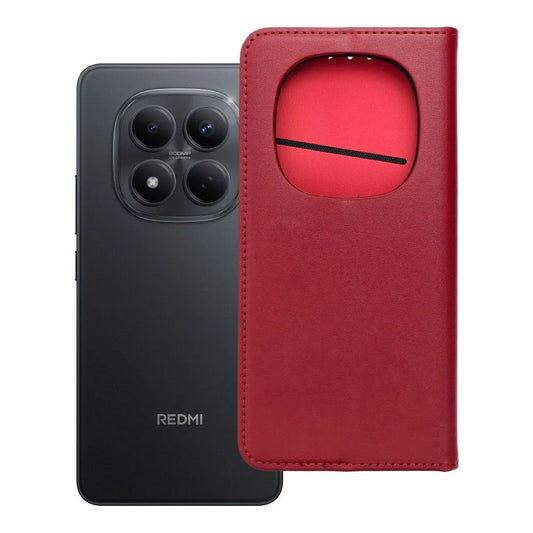 TechWave Pure Leather case for Xiaomi Redmi Note 15 Pro 5G red