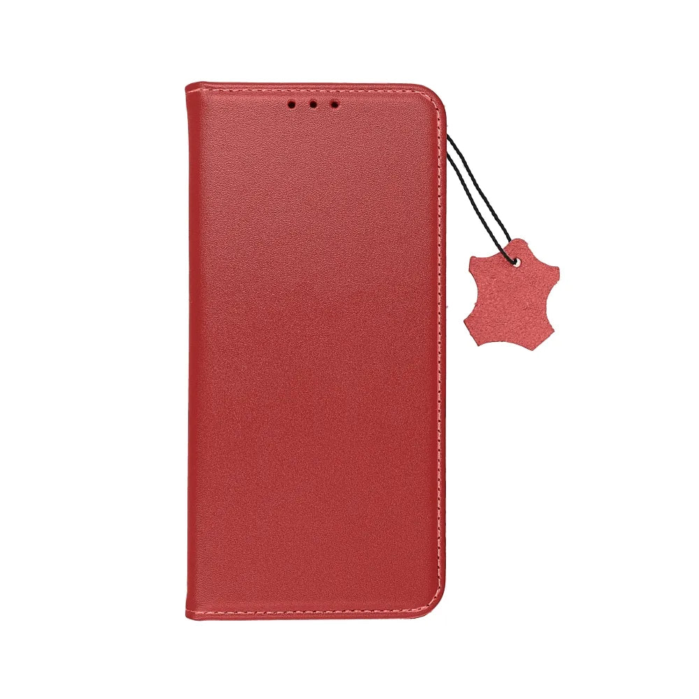 TechWave Pure Leather case for Xiaomi Redmi Note 15 Pro 5G red