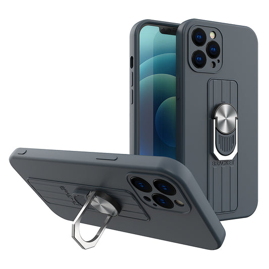 TechWave Ring Silicone case for iPhone 12 Pro Max navy blue