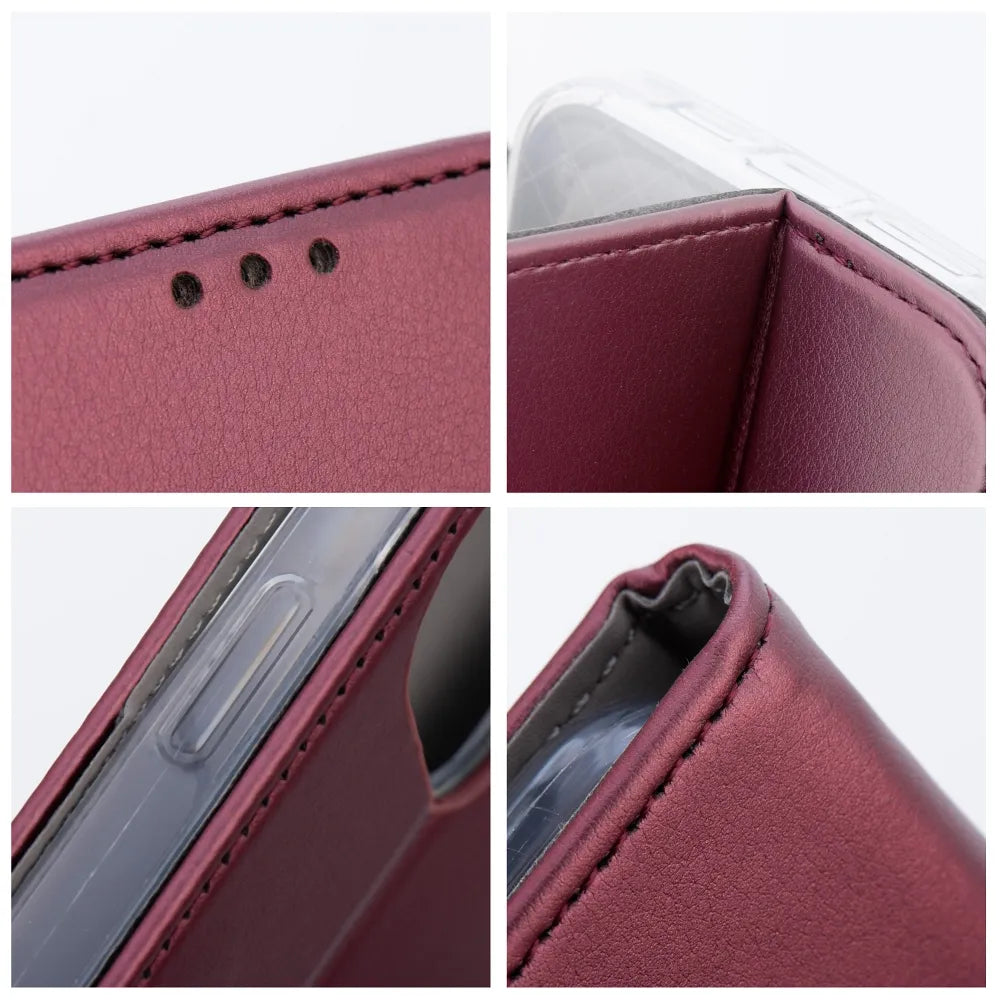 TechWave Smart Leather case for Samsung Galaxy A17 burgundy