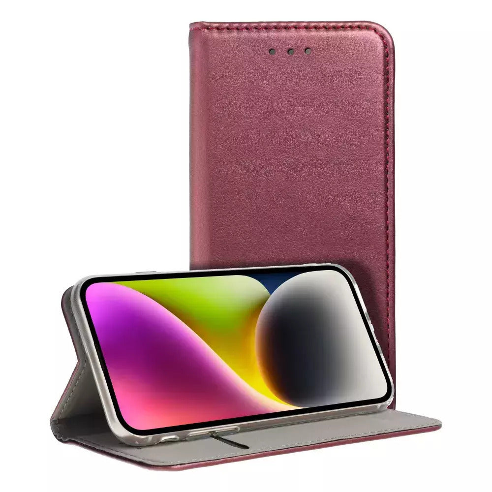 TechWave Smart Leather case for Samsung Galaxy A36 5G burgundy