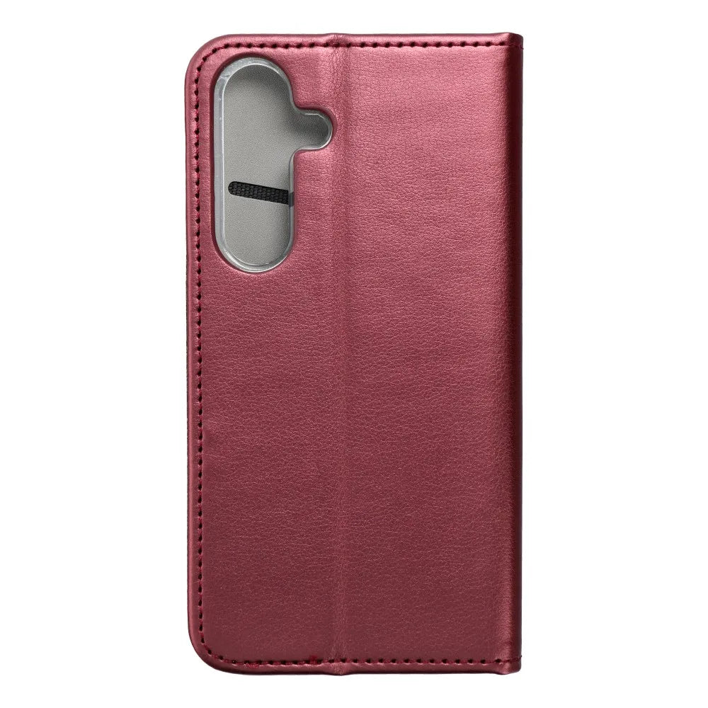TechWave Smart Leather case for Samsung S24 burgundy