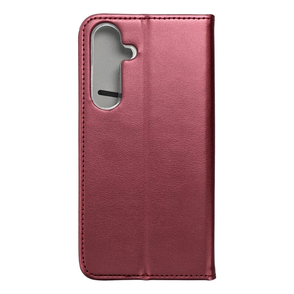 TechWave Smart Leather case for Samsung S24+ burgundy