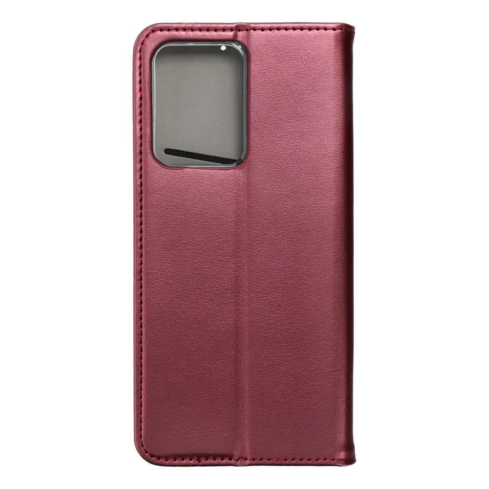 TechWave Smart Leather case for Xiaomi Redmi Note 12 Pro 5G burgundy