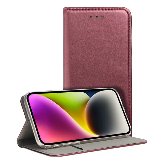 TechWave Smart Leather case for Xiaomi Redmi Note 15 5G burgundy