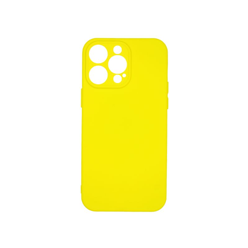 TechWave Soft Silicone case for Apple iPhone 15 Pro yellow