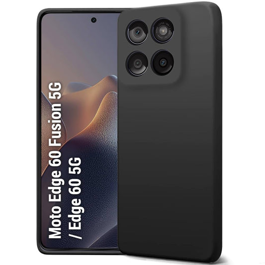 TechWave Soft Silicone case for Motorola Edge 60 5G / 60 Fusion black