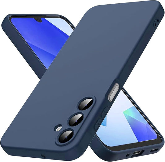 TechWave Soft Silicone case for Samsung Galaxy S24 FE navy blue