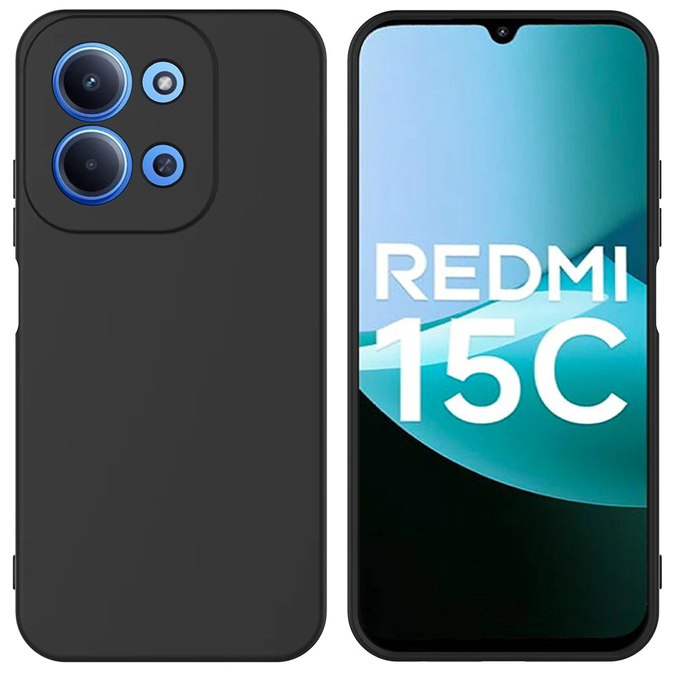 TechWave Soft Silicone case for Xiaomi Redmi 15C black