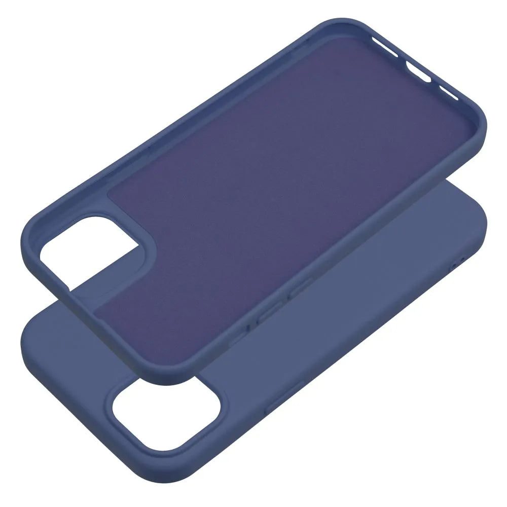 TechWave Soft Silicone case for iPhone 15 Plus navy blue
