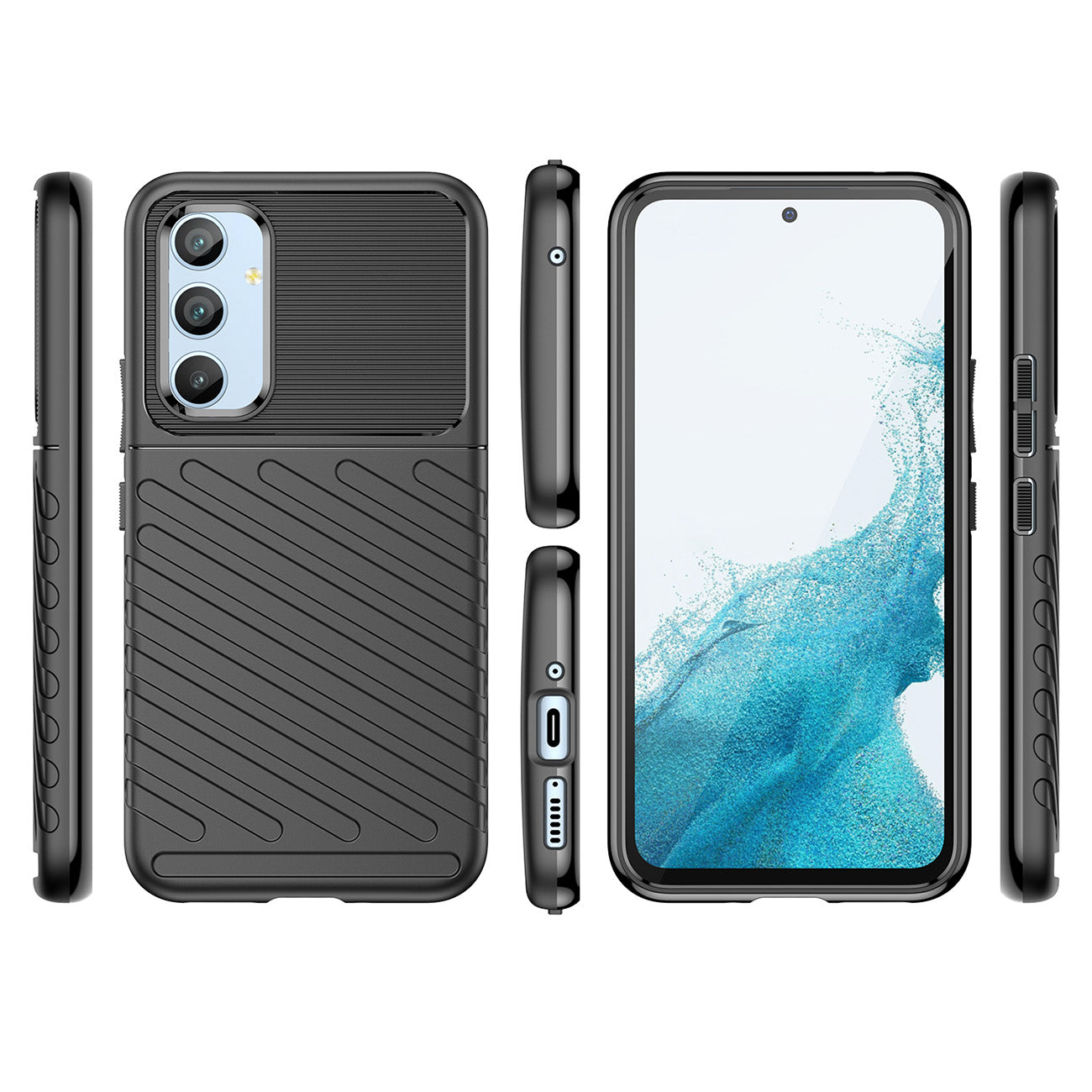 TechWave Thunder case for Samsung Galaxy A54 5G black