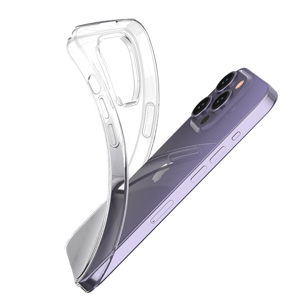 TechWave Ultra Slim 0,5mm back case for iPhone 15 Pro transparent