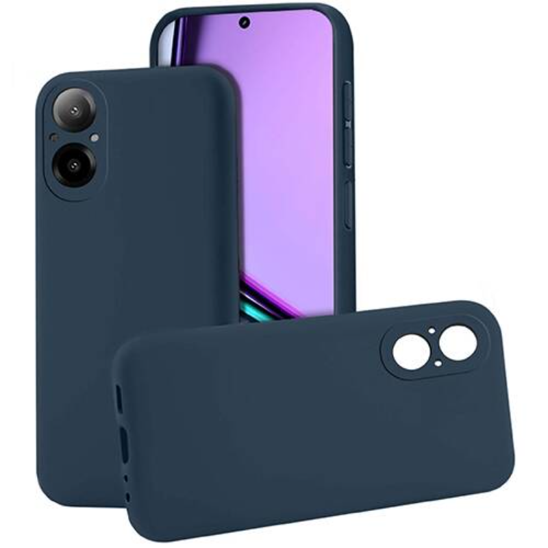 Techwave Matt case for Realme C67 4G navy blue