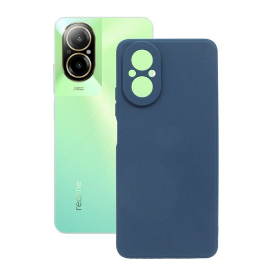Techwave Matt case for Realme C67 4G navy blue