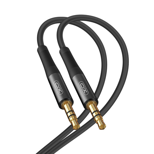 XO NB-R175A καλώδιο ήχου jack 3,5mm - jack 3,5mm 1m μαύρο