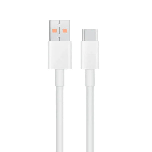 Xiaomi οriginal καλώδιο φόρτισης - δεδομένων USB-A σε Type-C, 6A, 1m, λευκό (Bulk)