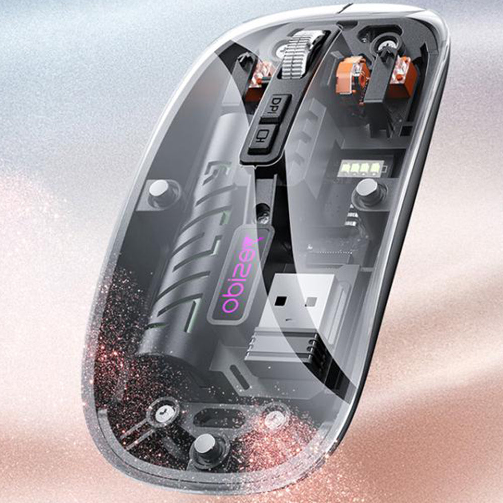 Yesido KB29 ασύρματο ποντίκι (Type‑C), Bluetooth + 2.4G, 800/1200/1600 DPI, 400mAh, λευκό