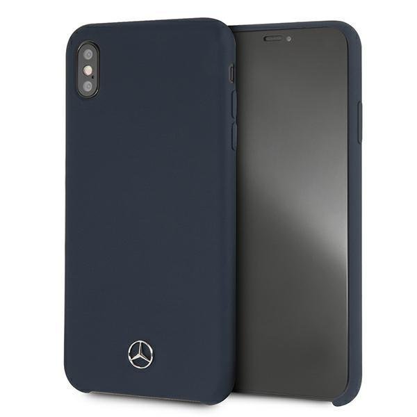 Mercedes MEHCI65SILNA iPhone Xs Max - blue hardcase Silicone Line (3700740438152)